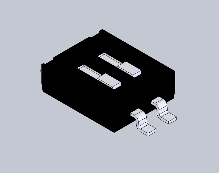 电子器件Dip Switch Half Pitch SMD x2